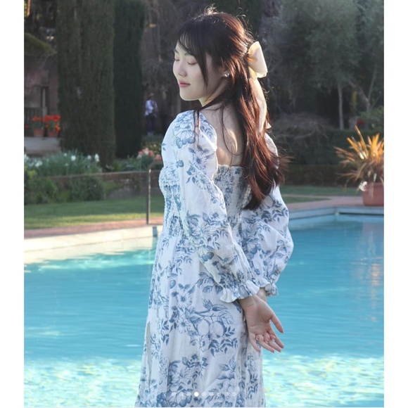 NEW Reformation Gitane Linen Dress Corsica Small - Picture 12 of 17